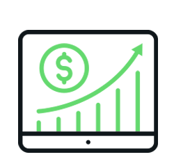 sales growth chart icon