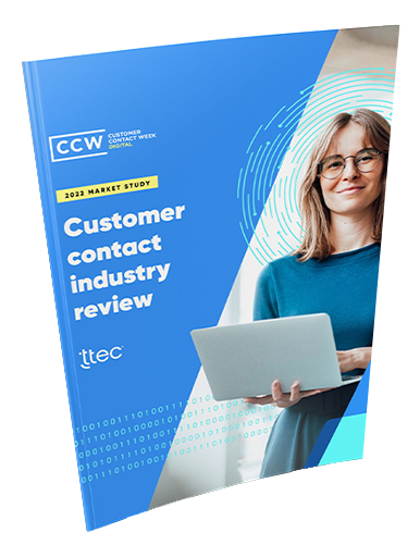 CCW market study on the state of contact center industry, featuring TTEC