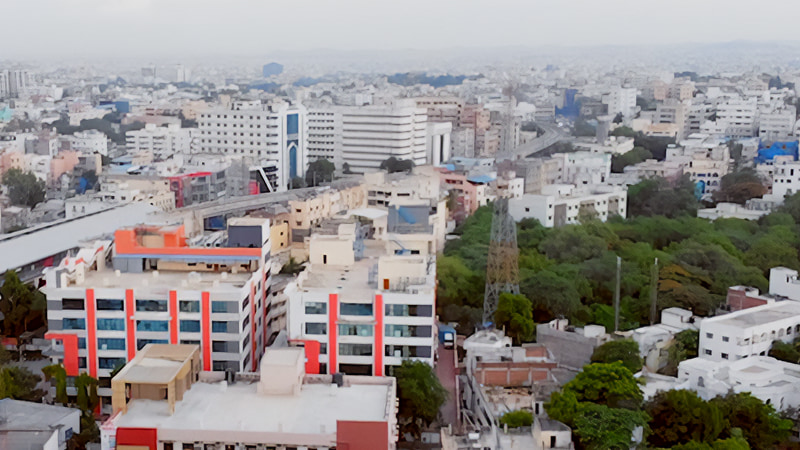 Cityscape in India