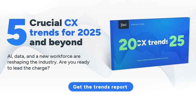 5 crucial CX trends for 2025 and beyond. Get the trends report