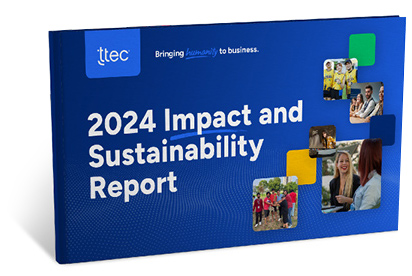 TTEC 2024 Impact and Sustainability Report cover