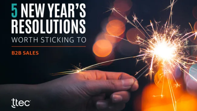 5 New Year’s B2B Sales Resolutions