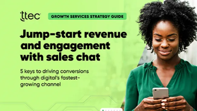 Jump-start revenue and engagement with sales chat