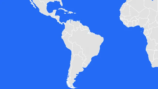 Map of Latin America