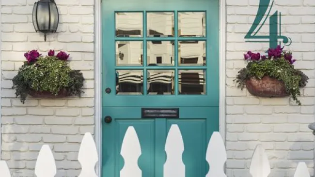 Front door of a home