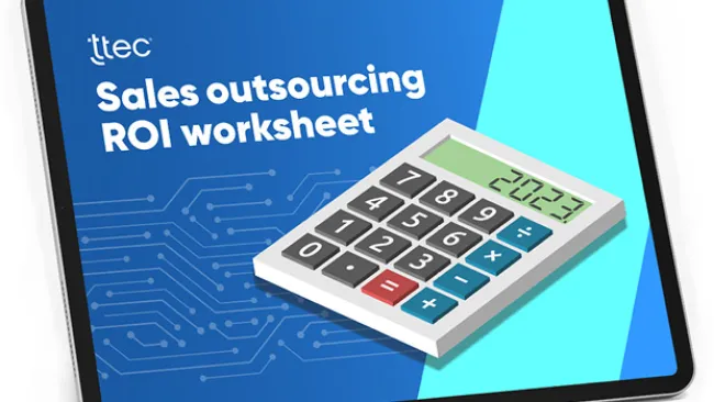 Sales outsourcing ROI worksheet