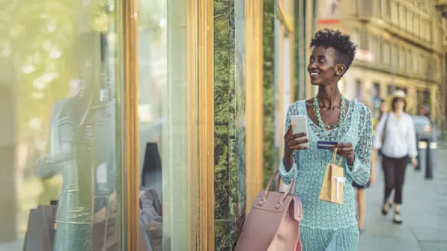 woman shopping