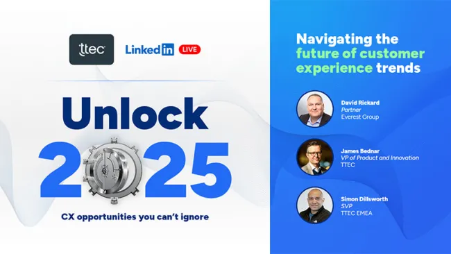 Unlock 2025 LinkedIn Live. Navigating the future of customer experience trends