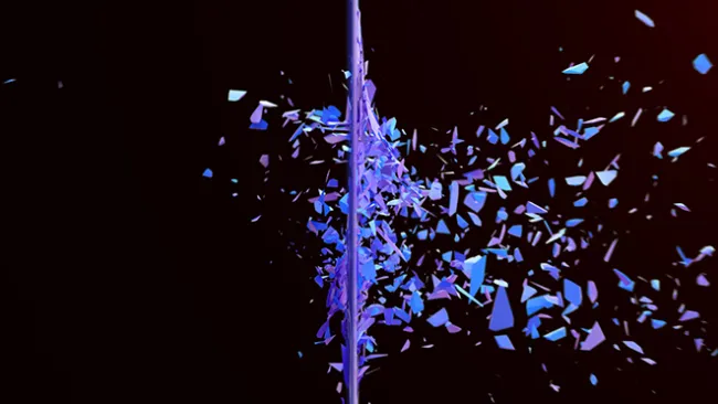 Shattering glass