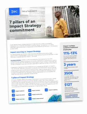 7 pillars of an impact strategy commitment