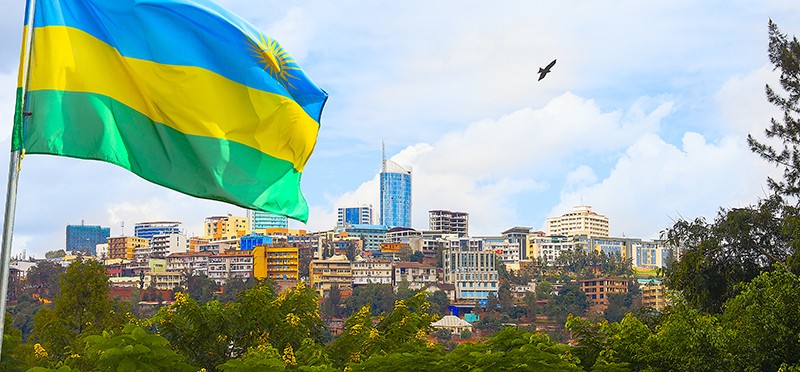 Cityscape in Rwanda