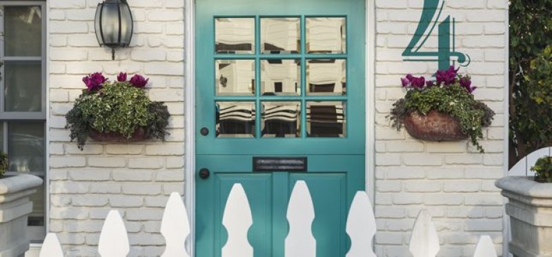 Front door of a home