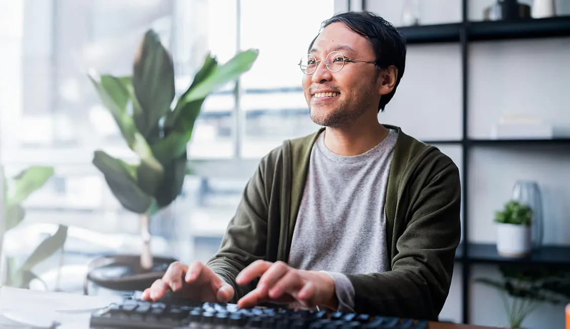 Man working in an office 