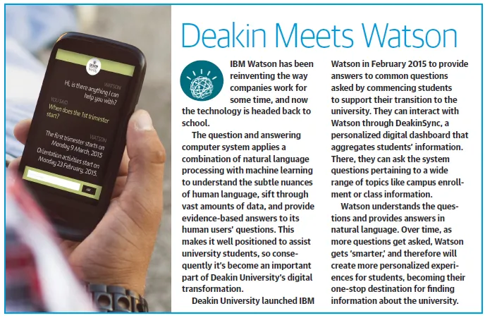 Deakin Meets watson