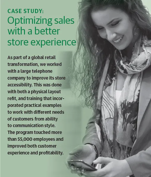 Optimizing sales with a better stores experience 