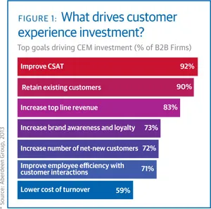 What drives customer experience investment