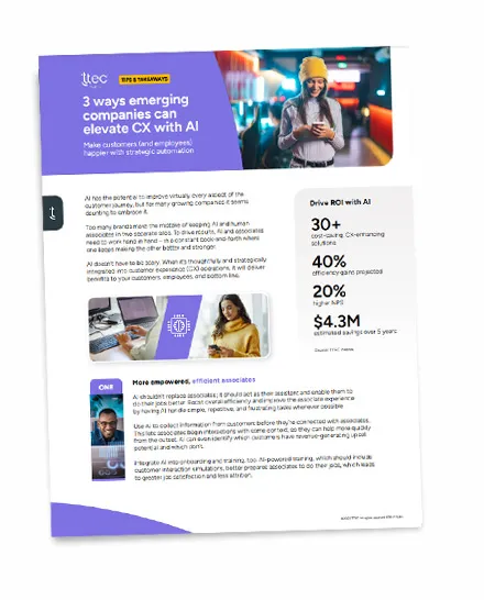 3 ways emerging companies can elevate CX with AI